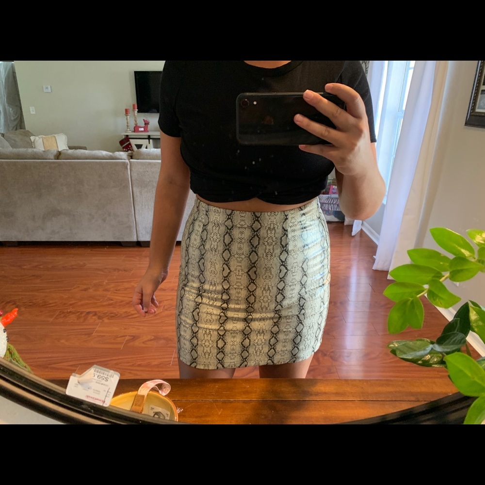 Snake skin skirt!